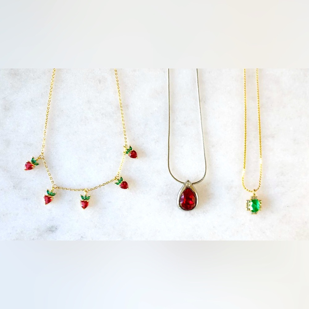 Colorful & Pretty GRAB Bag with THREE Necklaces!!!